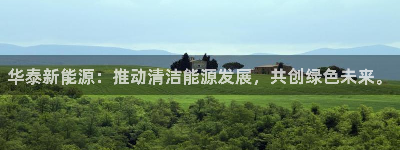 新宝gg平台开发:华泰新能源:推动清洁能源发展,共创绿色未来